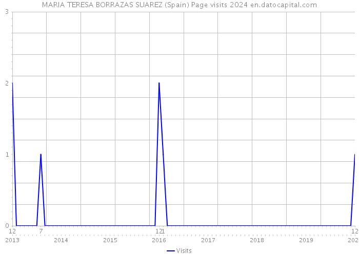 MARIA TERESA BORRAZAS SUAREZ (Spain) Page visits 2024 