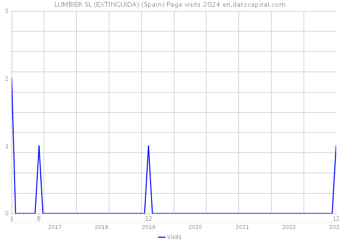 LUMBIER SL (EXTINGUIDA) (Spain) Page visits 2024 