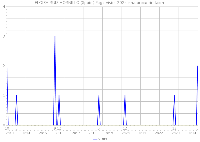 ELOISA RUIZ HORNILLO (Spain) Page visits 2024 