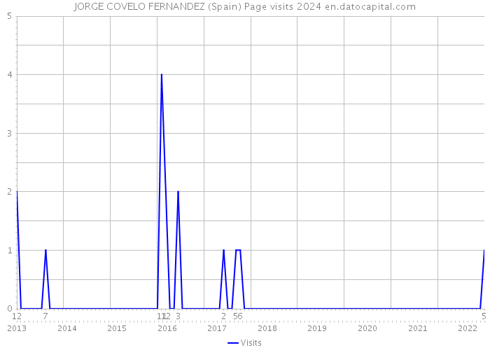 JORGE COVELO FERNANDEZ (Spain) Page visits 2024 