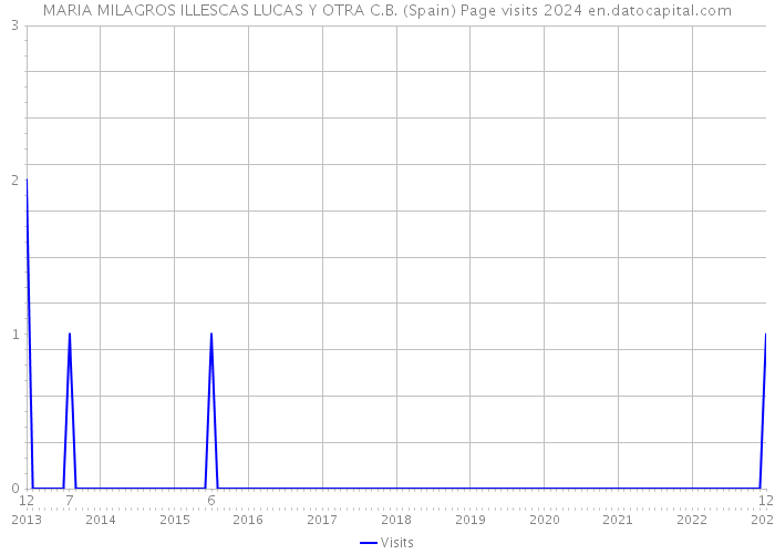 MARIA MILAGROS ILLESCAS LUCAS Y OTRA C.B. (Spain) Page visits 2024 
