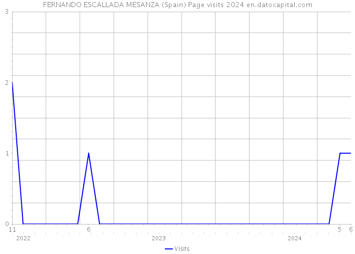 FERNANDO ESCALLADA MESANZA (Spain) Page visits 2024 