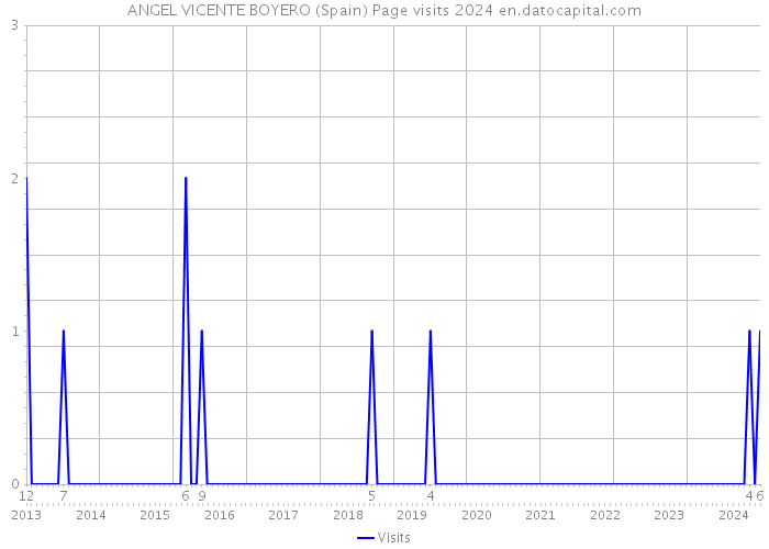 ANGEL VICENTE BOYERO (Spain) Page visits 2024 