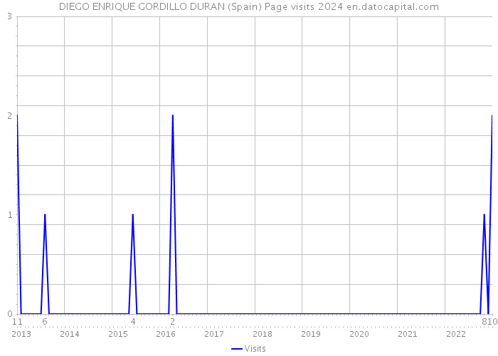 DIEGO ENRIQUE GORDILLO DURAN (Spain) Page visits 2024 