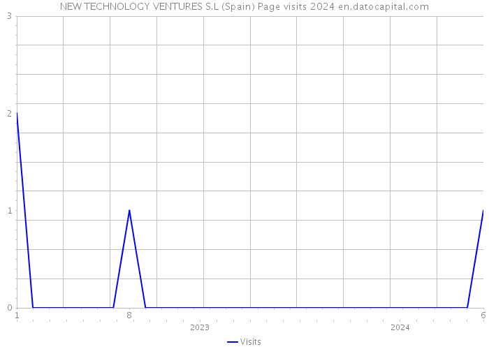 NEW TECHNOLOGY VENTURES S.L (Spain) Page visits 2024 