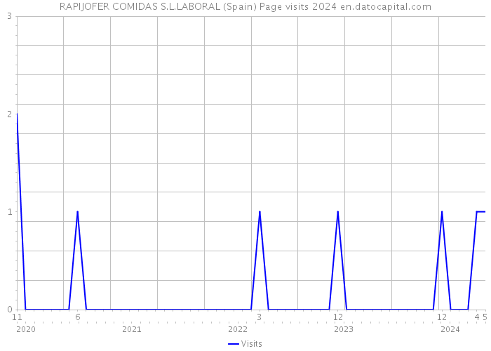 RAPIJOFER COMIDAS S.L.LABORAL (Spain) Page visits 2024 