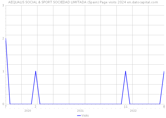 AEQUALIS SOCIAL & SPORT SOCIEDAD LIMITADA (Spain) Page visits 2024 