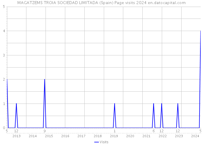 MAGATZEMS TROIA SOCIEDAD LIMITADA (Spain) Page visits 2024 