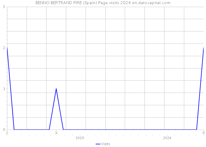 BENNO BERTRAND PIRE (Spain) Page visits 2024 