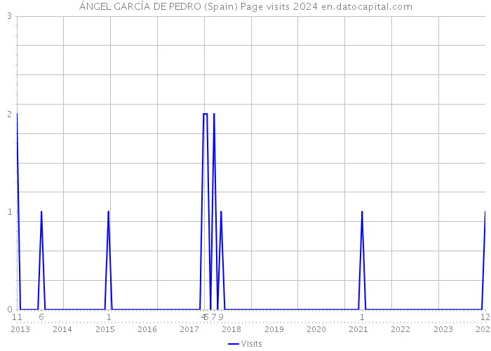 ÁNGEL GARCÍA DE PEDRO (Spain) Page visits 2024 