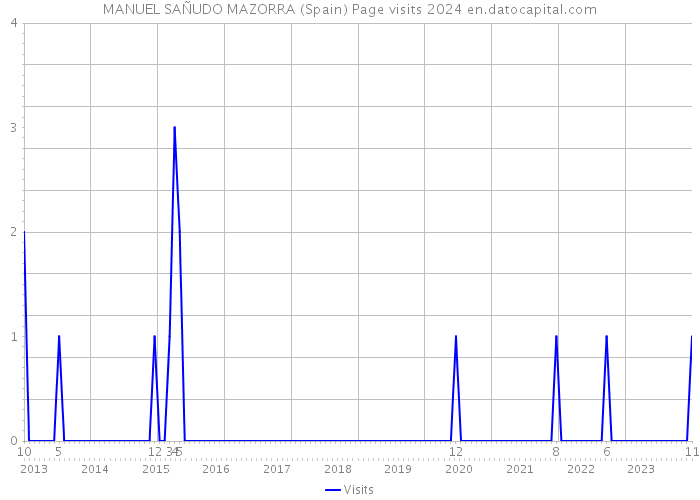 MANUEL SAÑUDO MAZORRA (Spain) Page visits 2024 