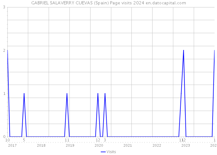 GABRIEL SALAVERRY CUEVAS (Spain) Page visits 2024 