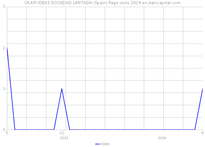 OKAPI IDEAS SOCIEDAD LIMITADA (Spain) Page visits 2024 