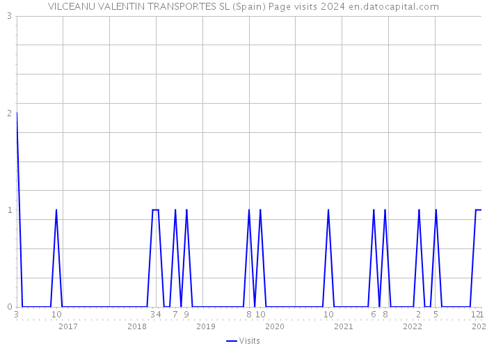 VILCEANU VALENTIN TRANSPORTES SL (Spain) Page visits 2024 