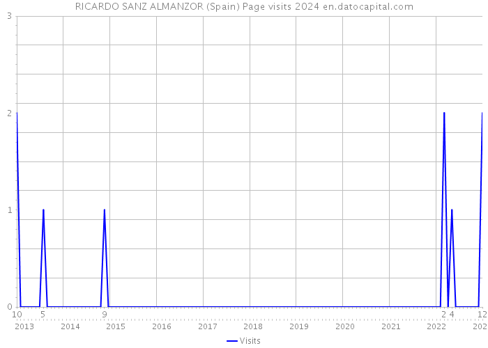 RICARDO SANZ ALMANZOR (Spain) Page visits 2024 