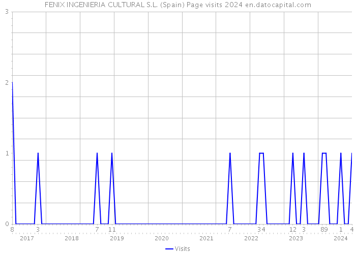 FENIX INGENIERIA CULTURAL S.L. (Spain) Page visits 2024 