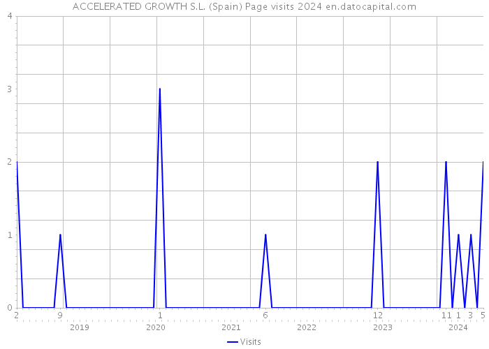 ACCELERATED GROWTH S.L. (Spain) Page visits 2024 