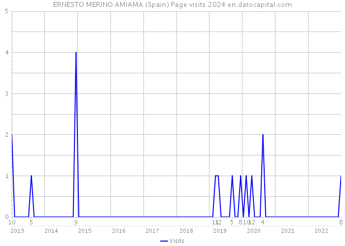 ERNESTO MERINO AMIAMA (Spain) Page visits 2024 