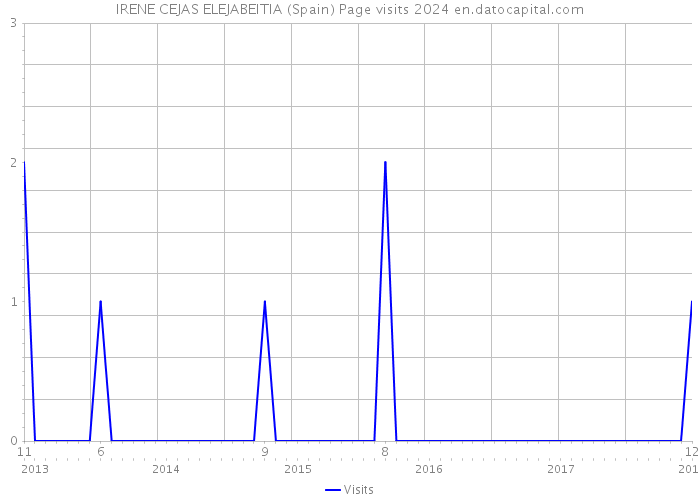 IRENE CEJAS ELEJABEITIA (Spain) Page visits 2024 