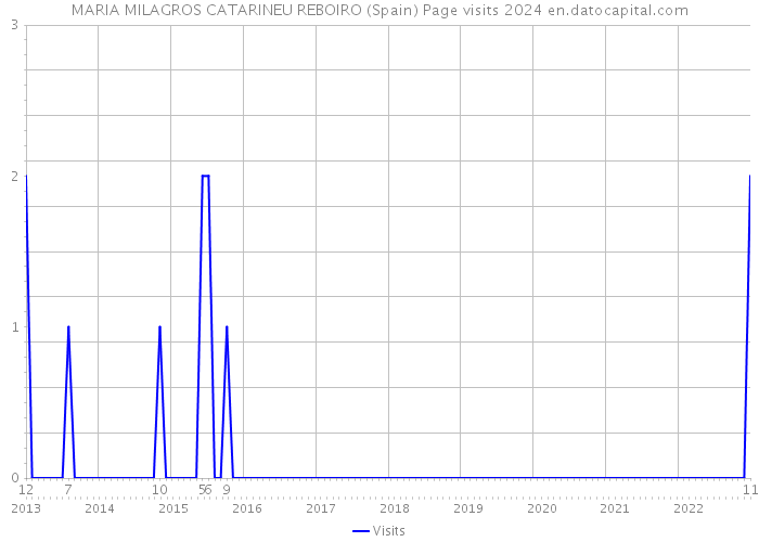 MARIA MILAGROS CATARINEU REBOIRO (Spain) Page visits 2024 