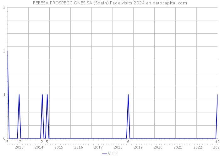 FEBESA PROSPECCIONES SA (Spain) Page visits 2024 