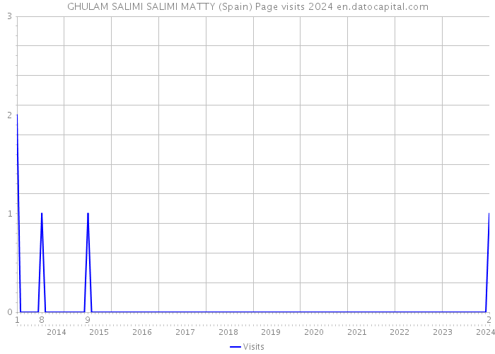 GHULAM SALIMI SALIMI MATTY (Spain) Page visits 2024 