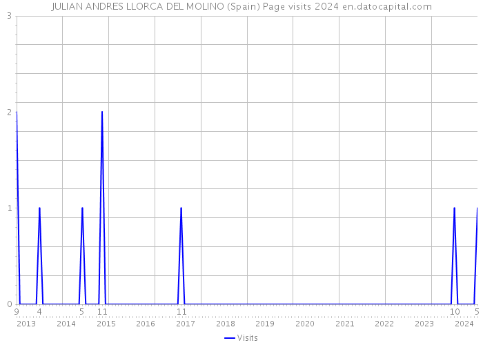 JULIAN ANDRES LLORCA DEL MOLINO (Spain) Page visits 2024 