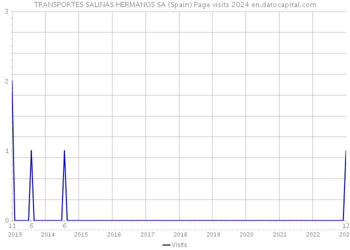 TRANSPORTES SALINAS HERMANOS SA (Spain) Page visits 2024 