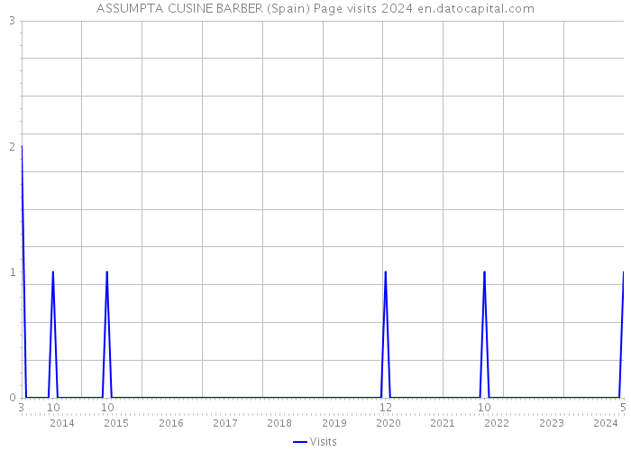 ASSUMPTA CUSINE BARBER (Spain) Page visits 2024 
