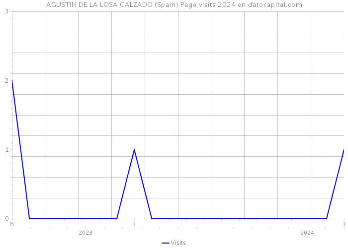 AGUSTIN DE LA LOSA CALZADO (Spain) Page visits 2024 