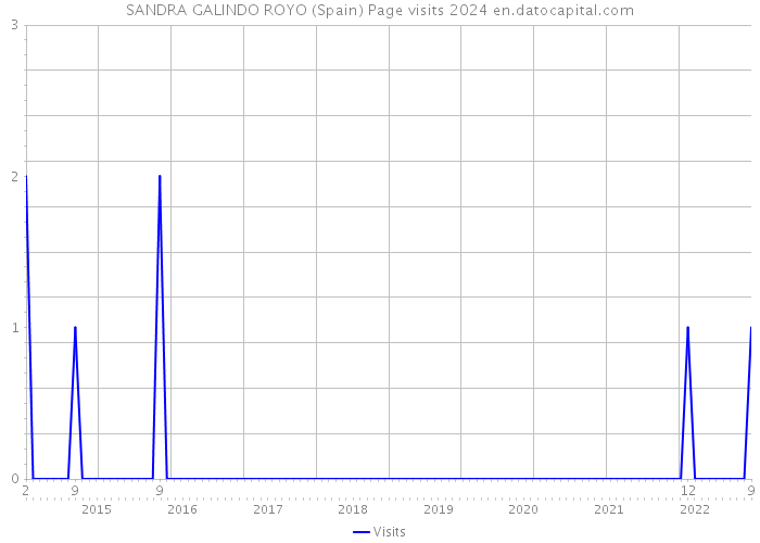 SANDRA GALINDO ROYO (Spain) Page visits 2024 