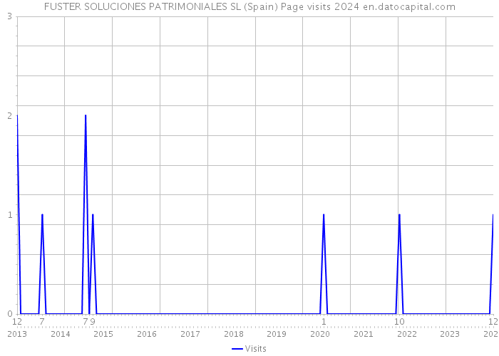 FUSTER SOLUCIONES PATRIMONIALES SL (Spain) Page visits 2024 