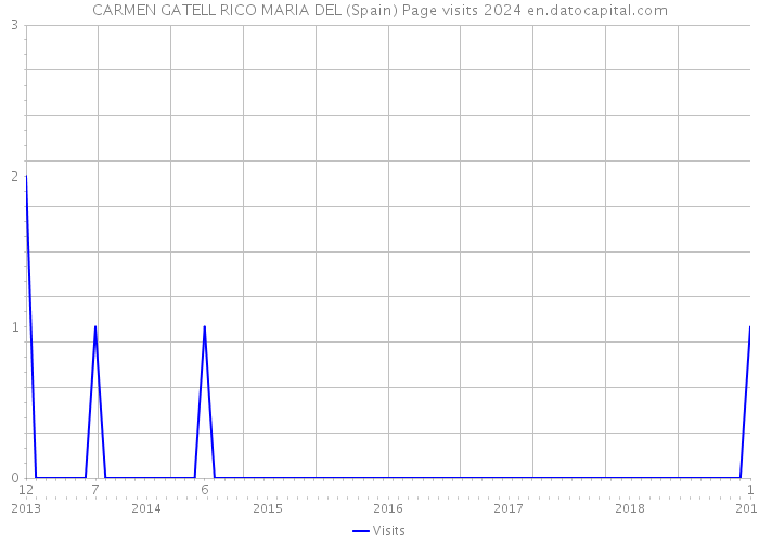 CARMEN GATELL RICO MARIA DEL (Spain) Page visits 2024 