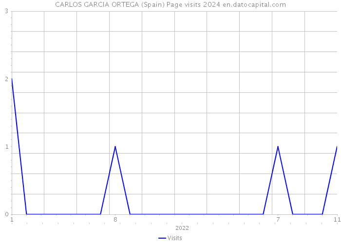 CARLOS GARCIA ORTEGA (Spain) Page visits 2024 