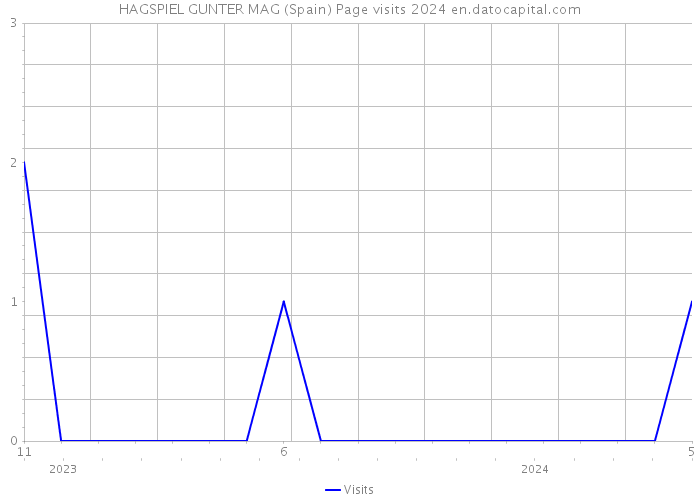 HAGSPIEL GUNTER MAG (Spain) Page visits 2024 
