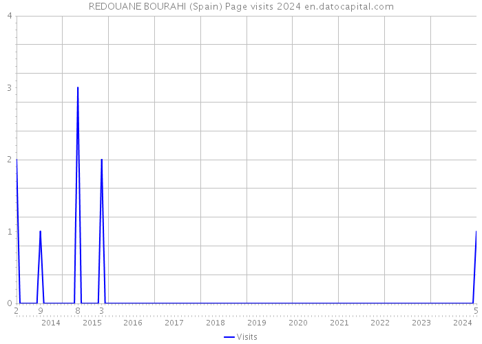REDOUANE BOURAHI (Spain) Page visits 2024 
