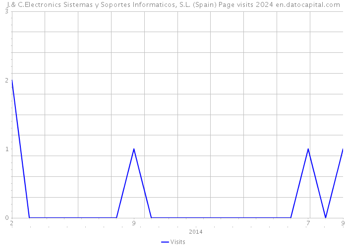 J.& C.Electronics Sistemas y Soportes Informaticos, S.L. (Spain) Page visits 2024 