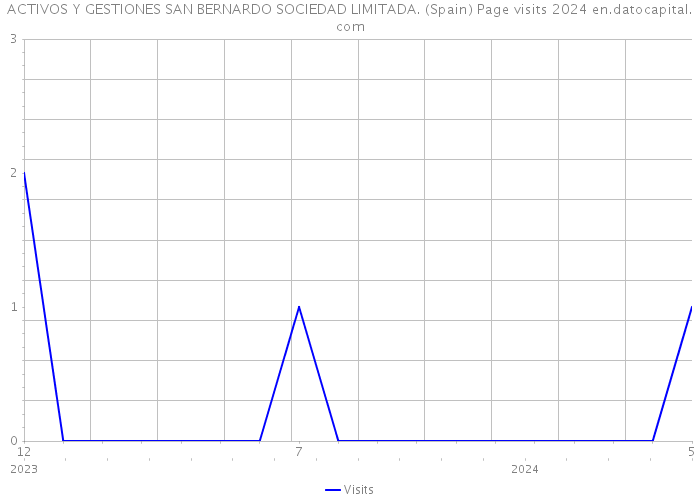 ACTIVOS Y GESTIONES SAN BERNARDO SOCIEDAD LIMITADA. (Spain) Page visits 2024 