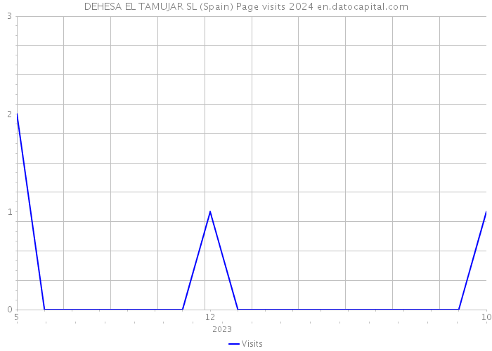 DEHESA EL TAMUJAR SL (Spain) Page visits 2024 