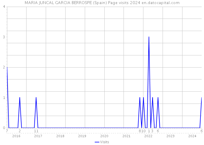 MARIA JUNCAL GARCIA BERROSPE (Spain) Page visits 2024 