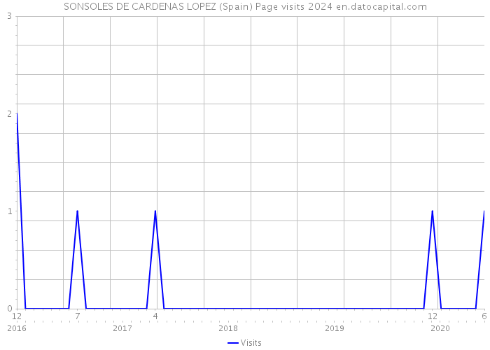 SONSOLES DE CARDENAS LOPEZ (Spain) Page visits 2024 