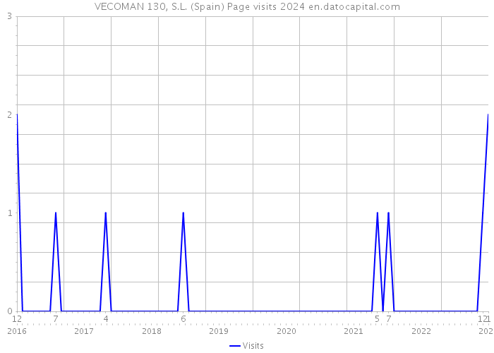 VECOMAN 130, S.L. (Spain) Page visits 2024 