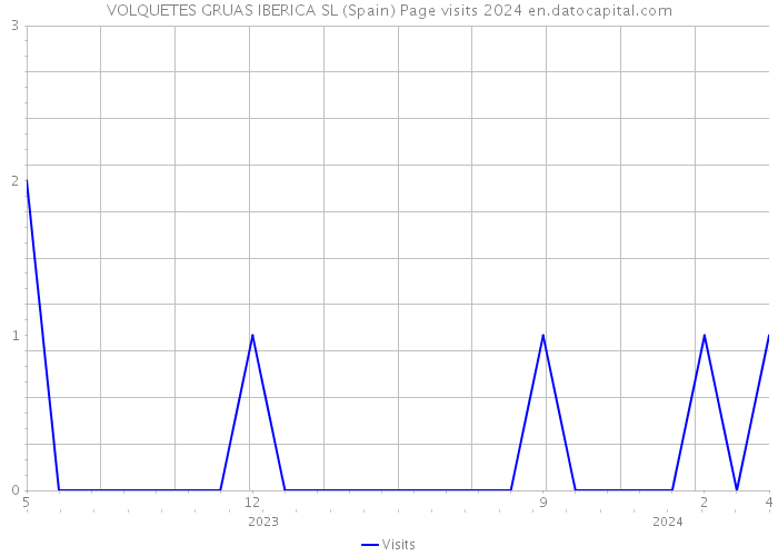 VOLQUETES GRUAS IBERICA SL (Spain) Page visits 2024 