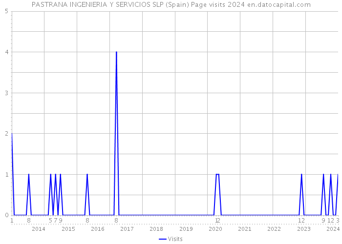PASTRANA INGENIERIA Y SERVICIOS SLP (Spain) Page visits 2024 
