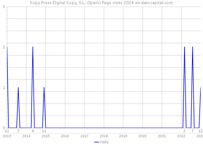 Kopy Press Digital Kopy, S.L. (Spain) Page visits 2024 