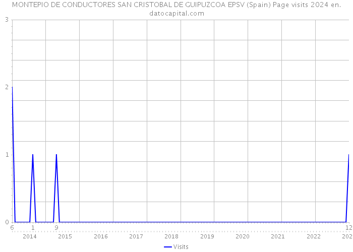 MONTEPIO DE CONDUCTORES SAN CRISTOBAL DE GUIPUZCOA EPSV (Spain) Page visits 2024 