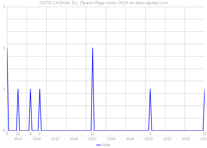 COTO CAGIGAL S.L. (Spain) Page visits 2024 