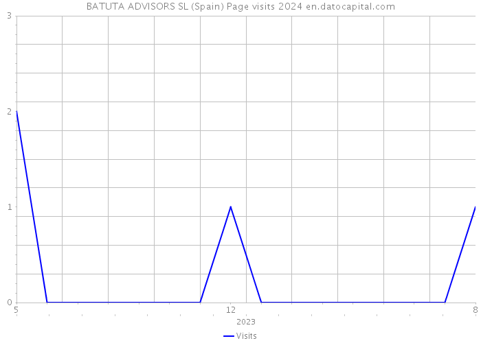 BATUTA ADVISORS SL (Spain) Page visits 2024 