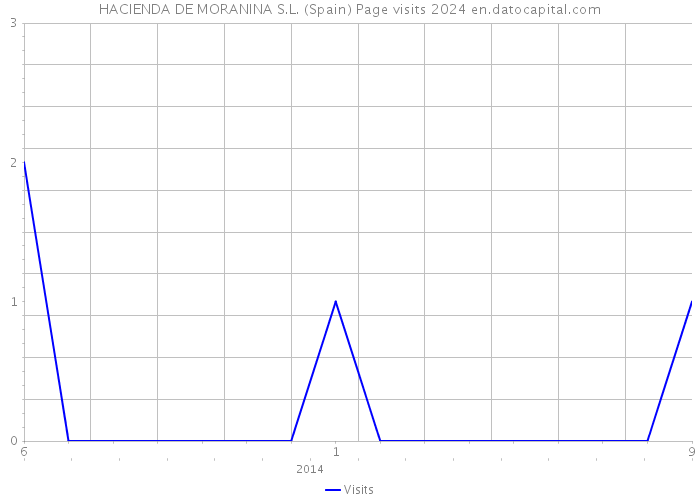 HACIENDA DE MORANINA S.L. (Spain) Page visits 2024 