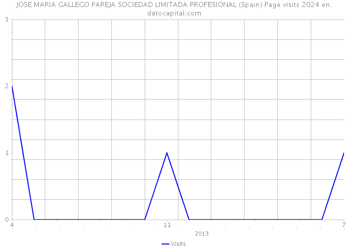 JOSE MARIA GALLEGO PAREJA SOCIEDAD LIMITADA PROFESIONAL (Spain) Page visits 2024 